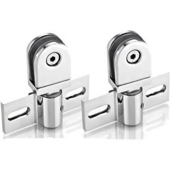 Barra de conexión para puerta de vidrio, abrazadera de acero inoxidable 304, hardware de baño