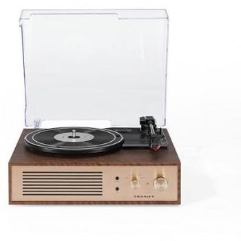 Turntable clásico Crosley Miles Madera Nuez