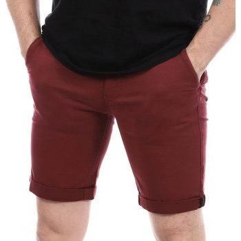 Short chino homme prune – finition classic – trousseau de passes