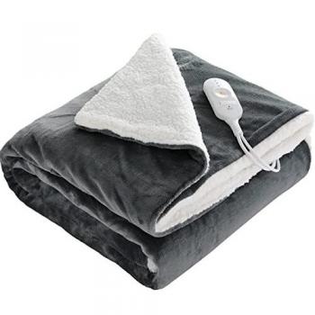 Flannel Heated Throw 130 x 180 cm with 3 Heat Levels