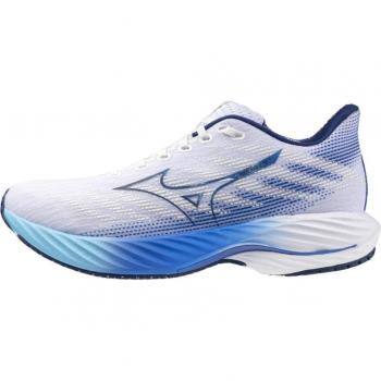 Mizuno Wave Rider 28 Tênis Masculino Brancos e Azuis