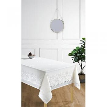 Nappe antitache avec surnappe dentelle vintage