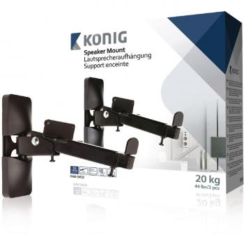 König KNM-SM20 Support de haut-parleur noir en métal
