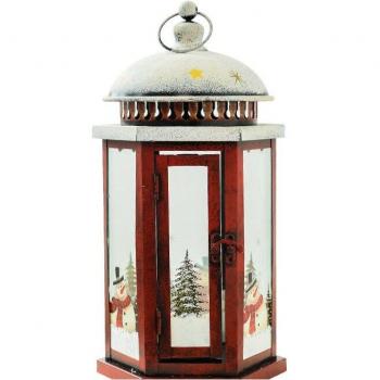 Holiday Lantern Santa Claus Decor