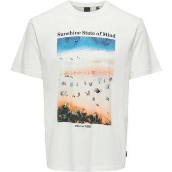 Chemise à manches courtes ONLY & SONS Kolton, blanc