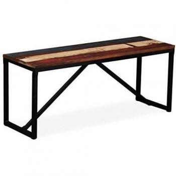 110x35x45 cm Solid Reclaimed Wood vidaXL Bench