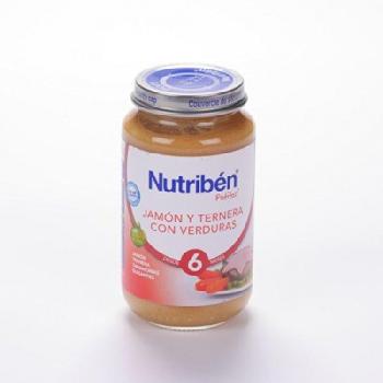 Nutribén Potito jamón y ternera con verduras 250g