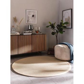 Alfombra de Sisal Redonda Color Crema Ø 200 cm