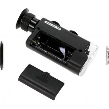 Microscopio Portátil 60-100X con Luz LED y UV