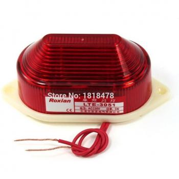 Industrial Red Strobe LED Lamp LTE‑5051 – 3W Dual Voltage (DC/AC)