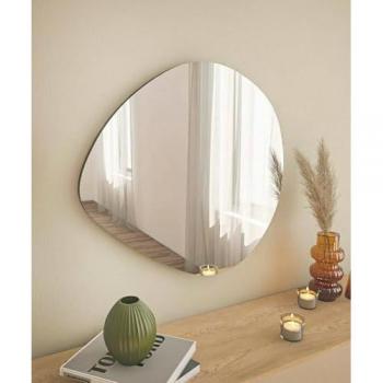 Espejo Menkar, decoración de pared, 60x2h60 cm, negro
