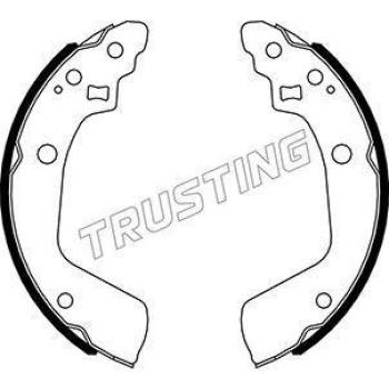 Conjunto Premium de Zapatas de Frenos TRUSTING 111.254