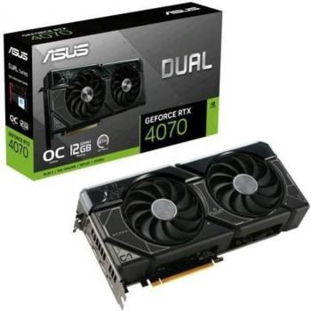 Asus nvidia geforce rtx 4070 oc edition scheda grafica 12 gb gddr6x 192-bit 21 gbps pcie 4.0 gpu tweak iii dual-rtx4070-o12g