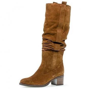 Lederstiefel „Cognac“ für Frauen – Gabor Langschlag, Best Fitting, Größe 36 EU / 3,5 UK