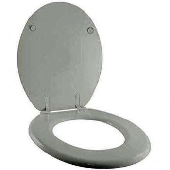 MAURY'S Copri WC Grigio con Attacco Universale
