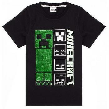 Pyjama court pour enfants Minecraft Noir/vert/gris 8-9 ans