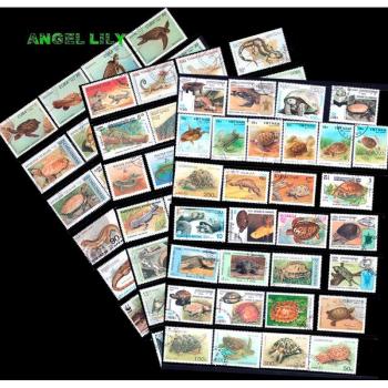 50 Sellos de Reptiles en Buen Estado para Coleccionistas