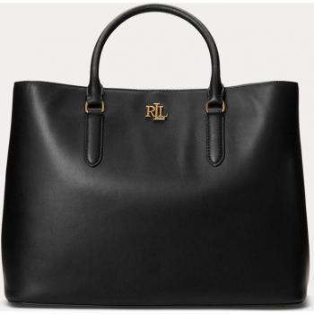 Ralph Lauren Women's Black Marcy 36 Large Satchel Bag