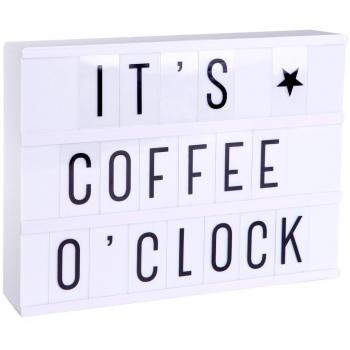Lightbox LED A4 blanche + 85 lettres et symboles