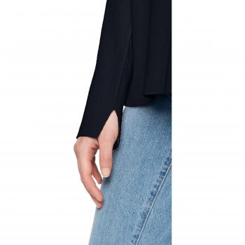 VERO MODA Damen VMJULIE LS O-Neck Slit Blouse Boo Pullover, Nachtblau, M