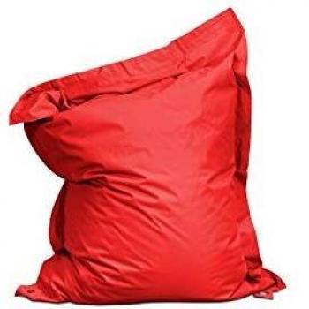 Pouf giardino poliestere rosso 180 x 145 cm