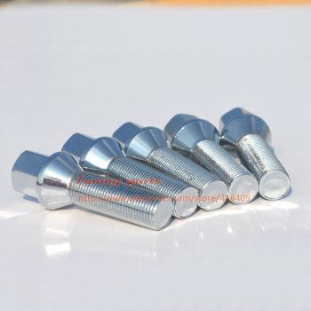 10PCS 35mm Cone Seat Lug Bolts for European Cars 12x1.25 12x1.5 14x1.25 14x1.5