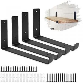 WHATWEARS Heavy Duty Iron Shelf Brackets