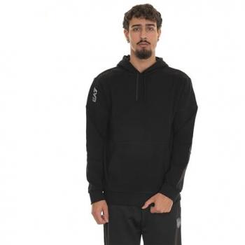 EA7 FELPA uomo nero 6DPM18PJVTZ M