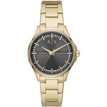 Orologio Armani Exchange Donna Acciaio Inossidabile 38 mm D'oro Tre Lancette