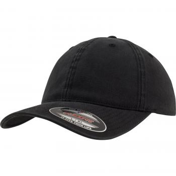 Flexfit Black Cotton Dad Cap