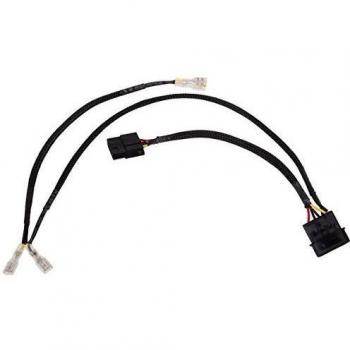Adaptador Double Molex 4Pin para Válvula Magnética AlphaCool 18517, 50 cm, Color Negro