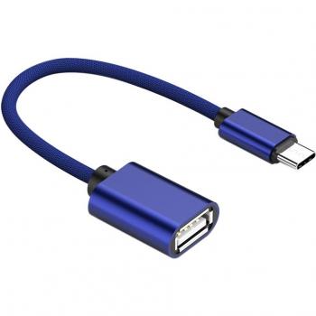 Cable Trenzado de Nylon USB3.1 OTG Tipo C a USB