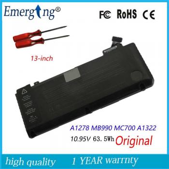 10.95V 63.5Wh Replacement Battery A1322 for Apple MacBook Pro 13 A1278 with Tools