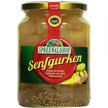 Spreewaldhof Original Spreewälder SENFGURKEN 670g Glas Ostprodukt