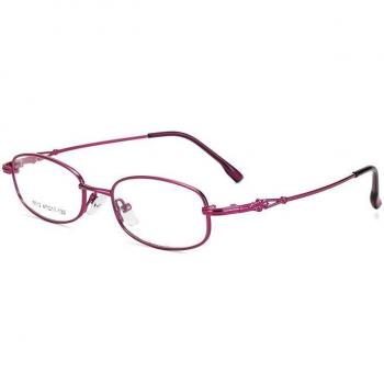 Female Retro Half Rim Metal Glasses
