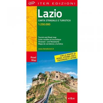Lazio. Carta stradale e turistica 1:250.000