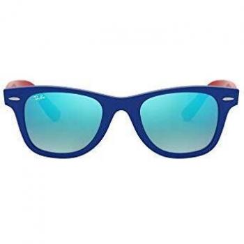 Ray-Ban Enfant RJ9066S 7039B7 47 Lunettes De Soleil Enfant Bleues
