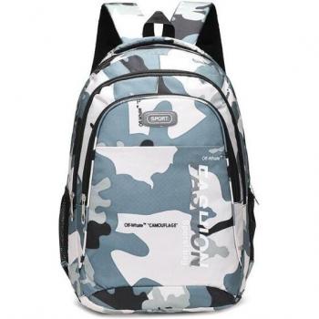 Mochila de Poliester Camuflada para Niños