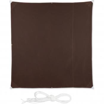 Sonnensegel 2x2 m mit Spannseilen