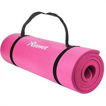 REEHUT 1/2-Inch NBR Pilates and Workout Mat