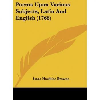 Poems Upon Various Subjects, Latin and English (1768)
