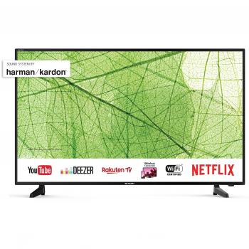 Harman/Kardon Soundsystem und Triple Tuner im Sharp 40-Zoll-4K-Ultra-HD-Smart-LED-TV