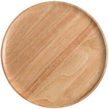 Oval Solid Wood Plate
