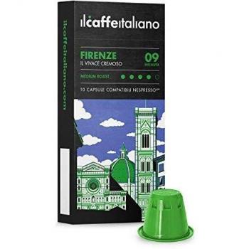 Nespresso compatibile FRHOME Italian Coffee, Firenze Roast, Intensity 9, Box of 100 Capsules