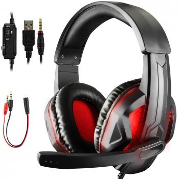 Diswoe USB‑PC‑Headset – Mikrofon & Surround Sound