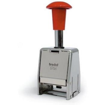 Trodat 5756P Number Stamp Metal 8 Adjustments 5.5mm Digits