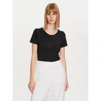 4F Basic T-Shirt Schwarz Slim Fit