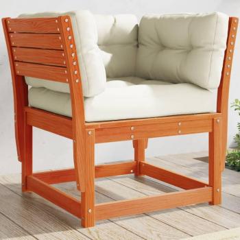 Sofá Patio Maison Exclusive: Reposabrazos de Madera de Pino y Almohadillas de Cera
