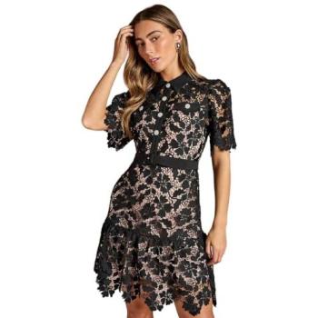 Mini Black Lace Shirt Dress with Belt – Coast Women’s Size 8