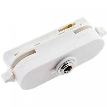 Adaptador de foco a carril monofásico blanco CT
